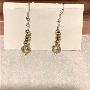 Silver wire earrings